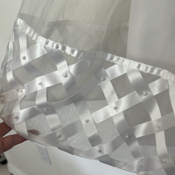 Cinderella Girl Special Occasion Party Dress Pearl embellish belted Sz 5 - Picture 8 of 14